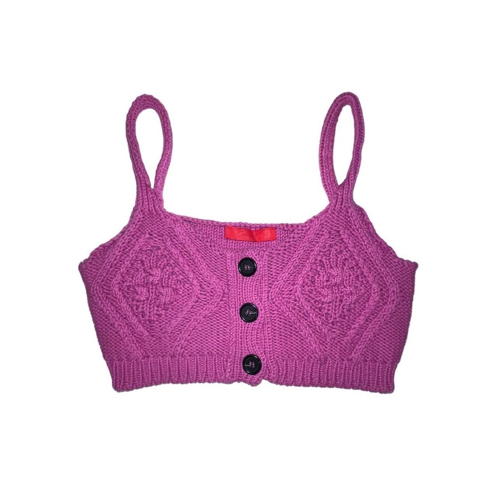 commission ny pink knit camisole